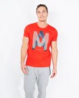 T-shirts - Rood T-shirt met reliëfprint I AM