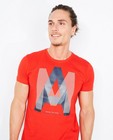 T-shirts - Rood T-shirt met reliëfprint I AM