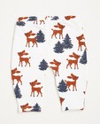 Pantalons - Roomwitte legging met hertenprint