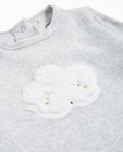 Nachtkleding - Lichtgrijs pyjamapak met fluffy wolk