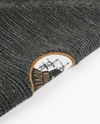 Truien - Kaki gebreide trui met sjaalkraag