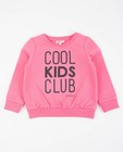 Sweats - Roze sweater met opschrift BESTies