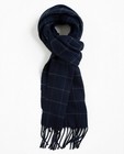 Sjaal met ruitenpatroon - in nachtblauw - Iveo