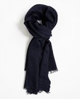 Sjaal met rafels - in nachtblauw - Iveo