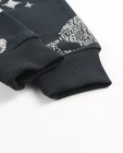 Broeken - Zwarte sweatbroek met planetenprint