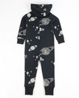 Pyjamas - Zwarte onesie met planetenprint