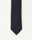 Cravates - Cravate en soie bleu nuit