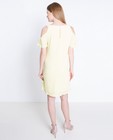 Kleedjes - Gele jurk met blote schouders
