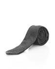 Cravate en soie grise - avec relief - Iveo