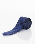 Cravate en soie carreaux - bleu foncé - Iveo