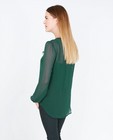 Hemden - Groene blouse Soaked in Luxury