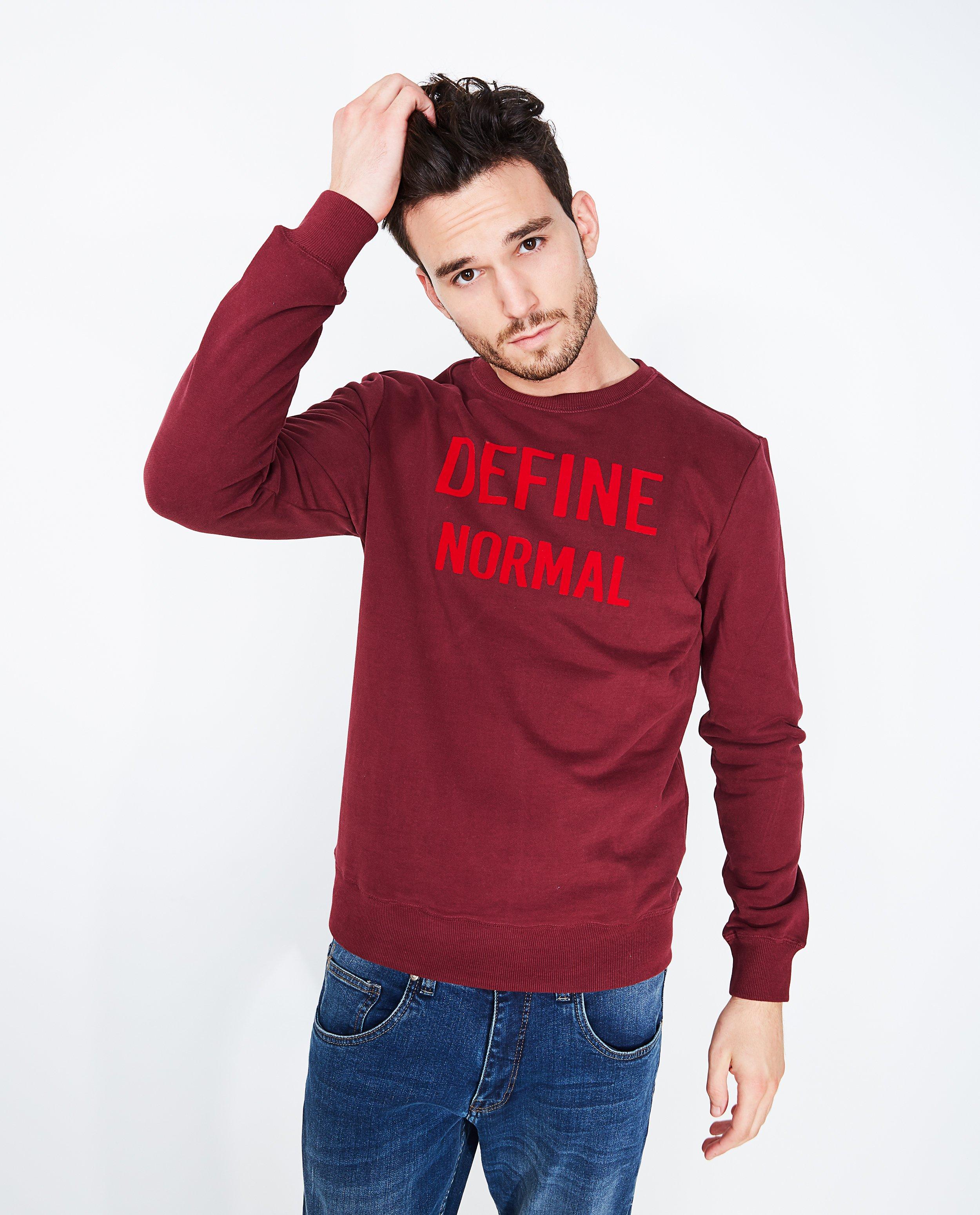 Sweats - Bordeauxrode statement sweater