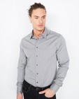 Hemden - Grijs hemd met fijne print