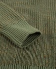 Truien - Kaki trui met sjaalkraag