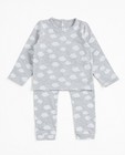Grijze pyjama met wolkenprint - null - JBC