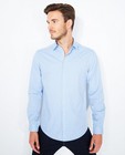 Hemden - Lichtblauw hemd met fijn dessin