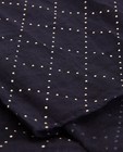 Breigoed - Zwarte sjaal met reliëfprint