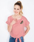 Chemises - Rood-wit gestreepte blouse met patch