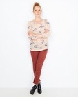 Poederroze blouse met libellenprint - null - JBC