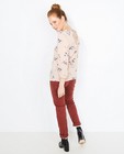 Hemden - Poederroze blouse met libellenprint