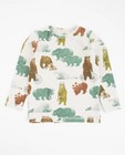 T-shirts - Longsleeve met grappige berenprint