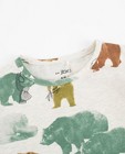 T-shirts - Longsleeve met grappige berenprint