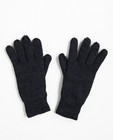 Fijngebreide handschoenen - in donkergrijs - Quarterback