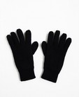 Fijngebreide handschoenen - in zwart - Quarterback