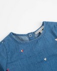 Hemden - Jeansblouse met borduursel