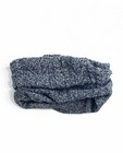 Omkeerbare snood - in donkerblauw-wit - Quarterback
