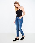 Jeans - Destroyed skinny met borduursel