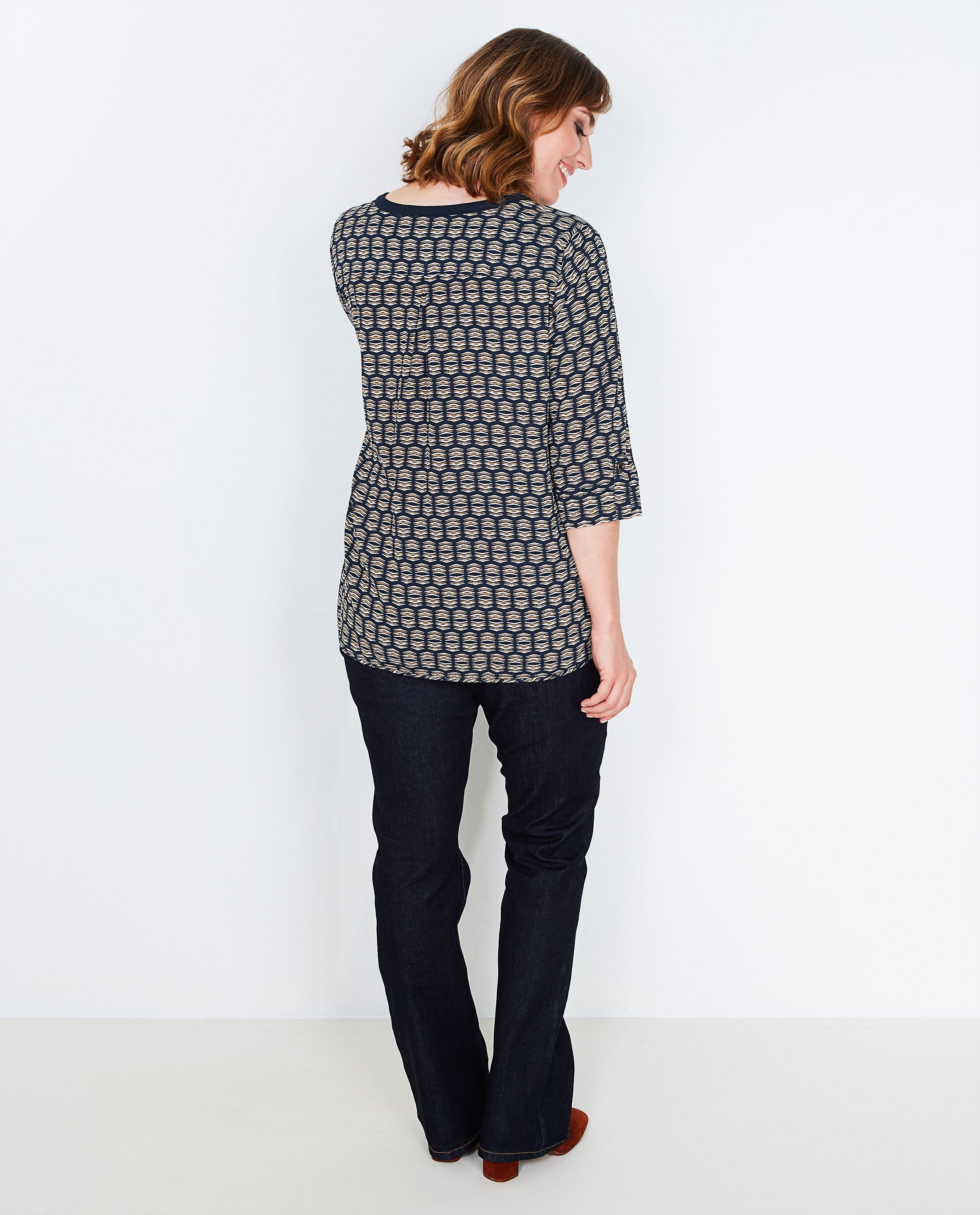 Chemises - Blouse bleu nuit avec une impression