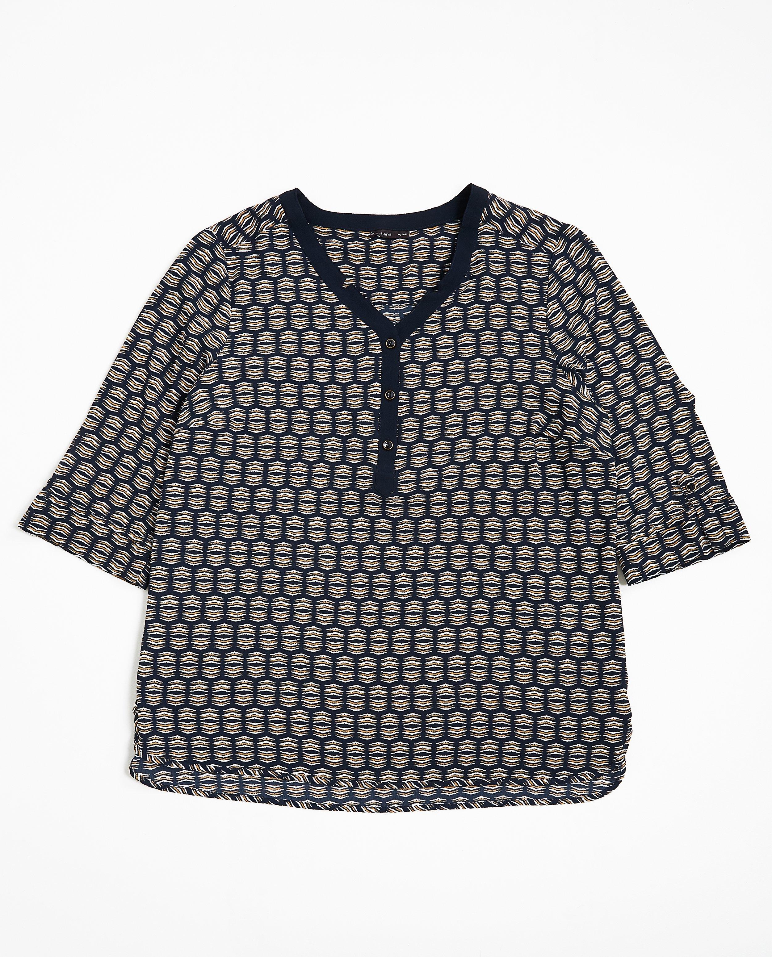 Chemises - Blouse bleu nuit avec une impression