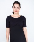 Robes - Zwarte jurk met korte mouwen