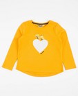 T-shirts - Longsleeve met fluffy hart Maya