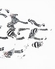 Broeken - Witte sweatbroek met zebraprint