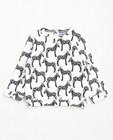Roomwitte sweater met zebraprint - null - JBC