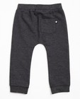 Pantalons - Donkergrijze sweatbroek met strikje