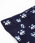 Shorts - Nachtblauwe short met poedelprint