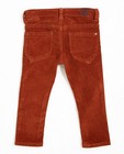 Pantalons - Donkergrijze ribfluwelen broek