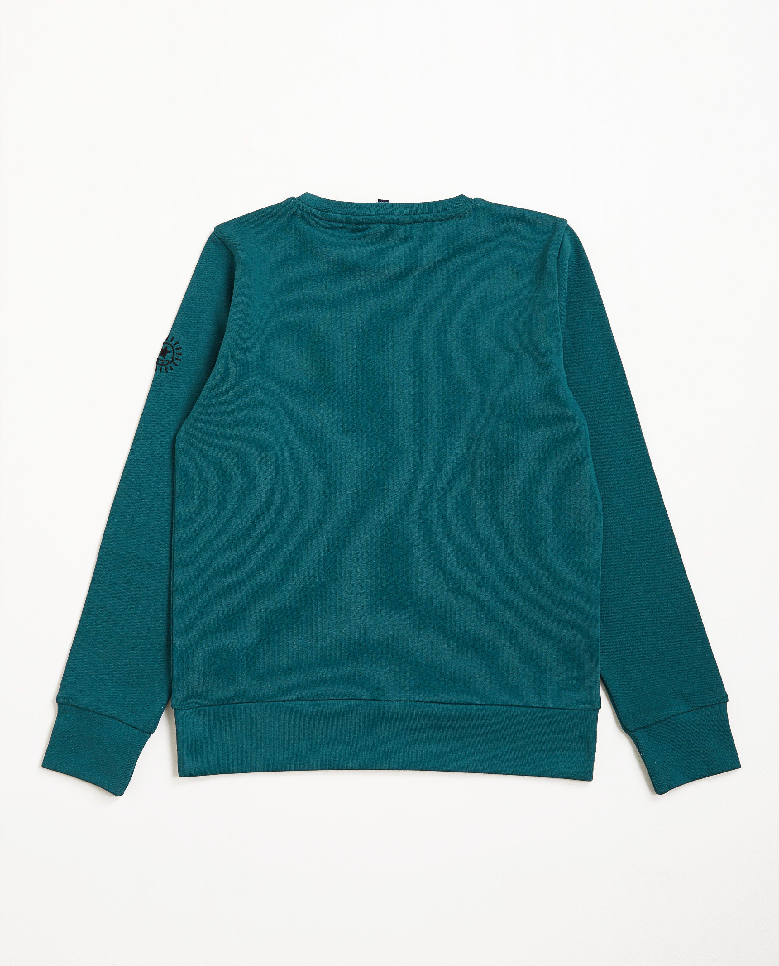 Sweaters - Teal sweater met print I AM
