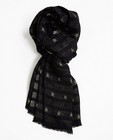 Sjaal met sterrenprint - in zwart - JBC