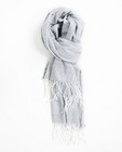 Sjaal met zigzagpatroon - in grijs - JBC
