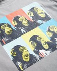 T-shirts - Grijs T-shirt met apenprint I AM