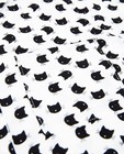 Chemises - Wit viscose hemd met kattenprint