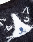 Truien - Zwarte fluffy trui BESTies