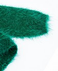 Truien - Donkergroene fluffy trui BESTies
