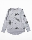 Sweater met ruimteprint - in grijs - JBC