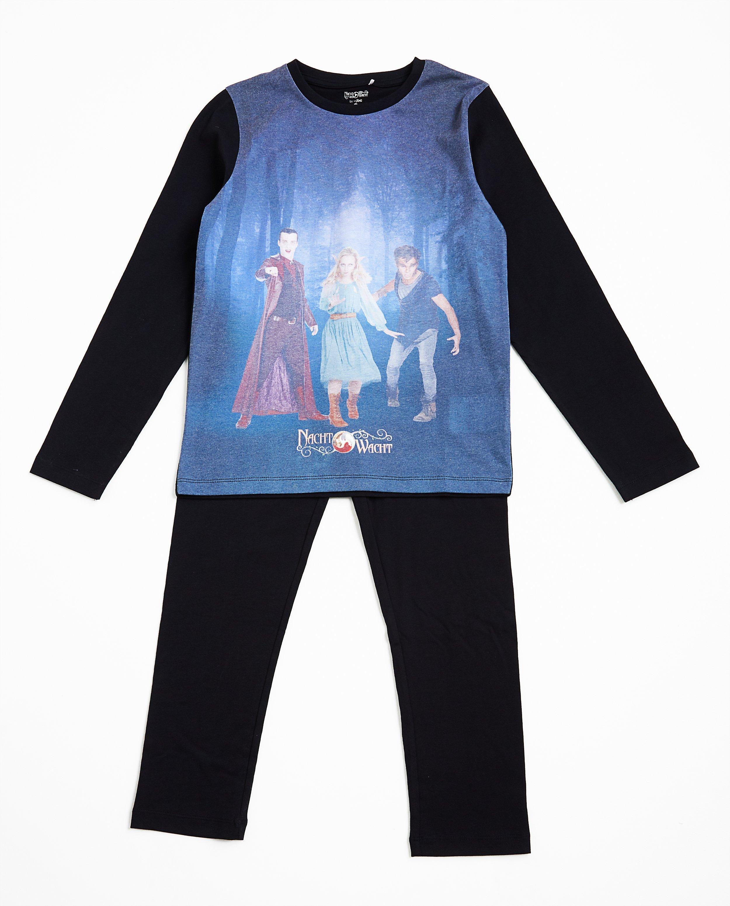 Zwarte pyjama met print Nachtwacht - null - Nachtwacht