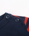Pulls - Donkerblauwe trui met vosje Kaatje
